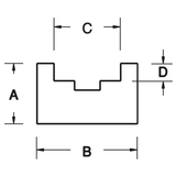 ANSI Roller Chain Guides - Type U