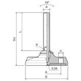 4.72" Adjustable Leveler - Standard