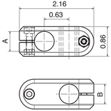 Cross Clamp - Small - 1/2" x 1/2