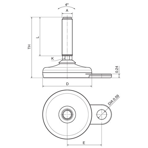 Easy Clean Leveler - Stainless