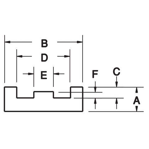 Extended Pitch Chain Guide - Channel with Raised Track