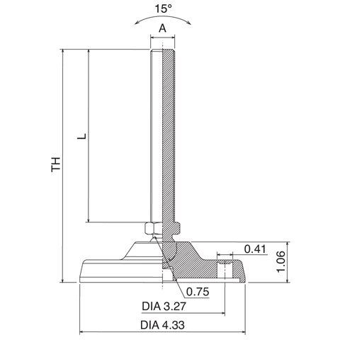 4.33" Adjustable Leveler - Basic