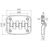 Hinge - 4" x 3.15"