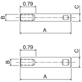 Adjusting Rods - 5/8" Diameter