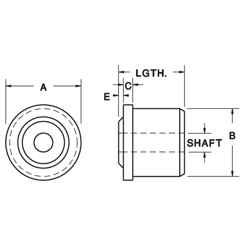 2-3/8" Diameter Roll End Bearing