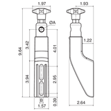 Guide Rail Brackets - Adjustable SS