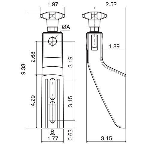 Guide Rail Brackets - Fixed