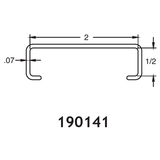 UHMW Rail/Tube Cover 2" x 1/2"