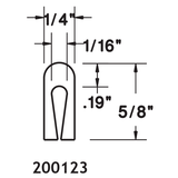 UHMW Snap-On 1/4" x 5/8"