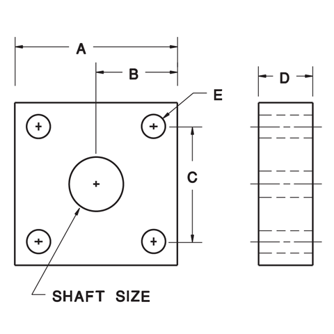 4-Bolt Flange Blocks