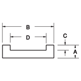 Extended Pitch Chain Guide - Channel Style