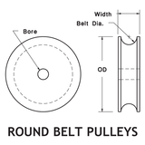 Round Belt Pulley