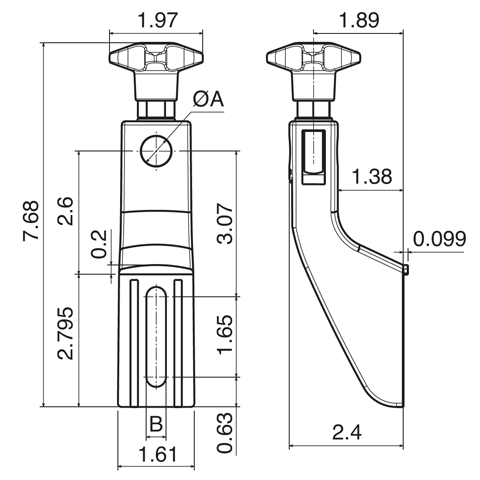 Guide Rail Brackets - Fixed