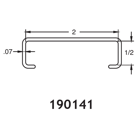 UHMW Rail/Tube Cover 2" x 1/2"